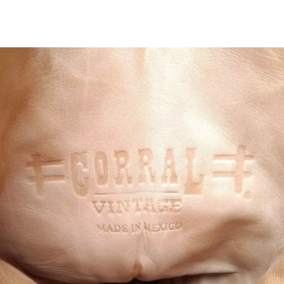 CORRAL Python Crystal Cross Pointed Toe Cowgirl Boots C1104 Women's Size 7.5    - Picture 11 of 15